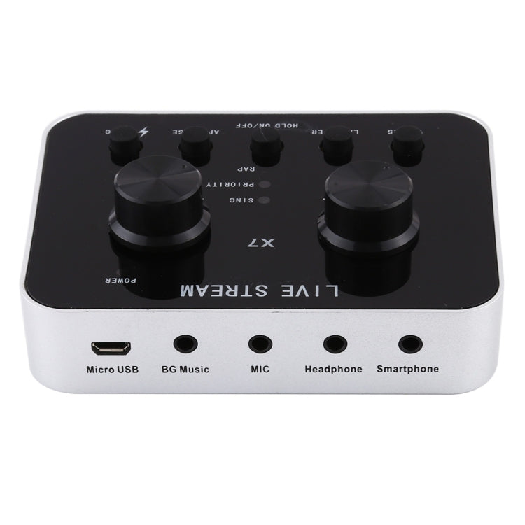 Frendorf | X7 Live Broadcast Audio USB Headset Mikrofon Webcast Unterhaltung Streamer Soundkarte für Telefon, Computer PC