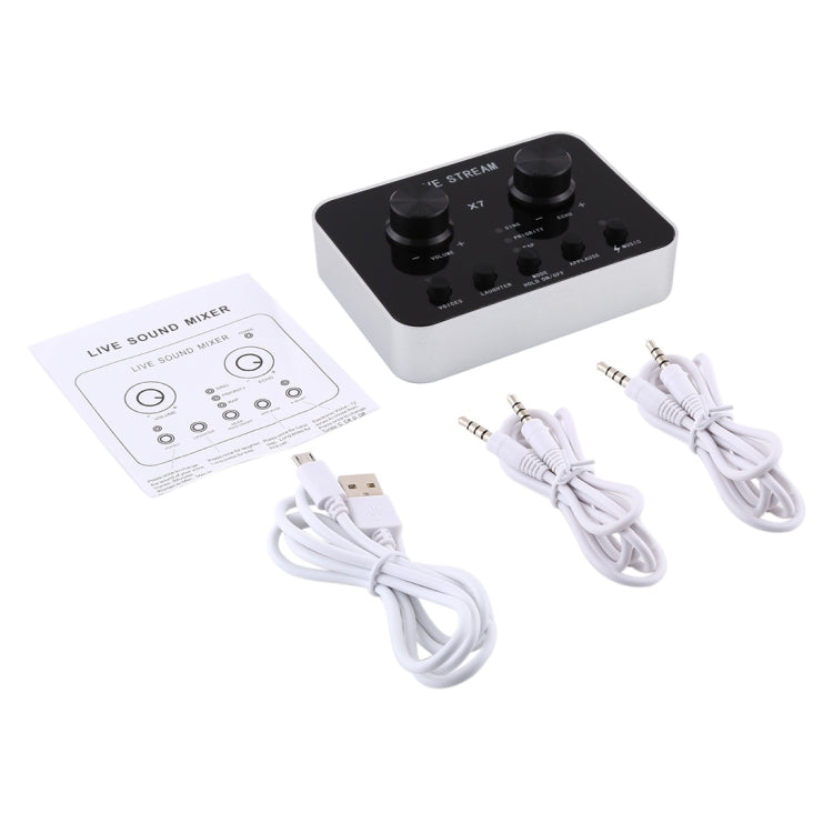 Frendorf | X7 Live Broadcast Audio USB Headset Mikrofon Webcast Unterhaltung Streamer Soundkarte für Telefon, Computer PC