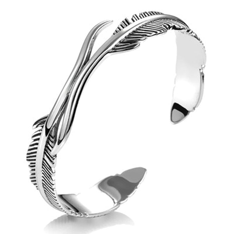 Frendorf | Verstellbares Armband mit silbernen Federn