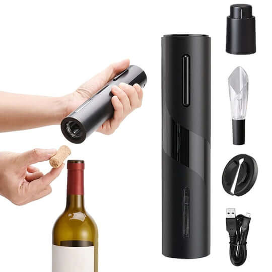 Frendorf | VinoLift Elektrisches Weinöffnerset – Mühelose Korkentfernung