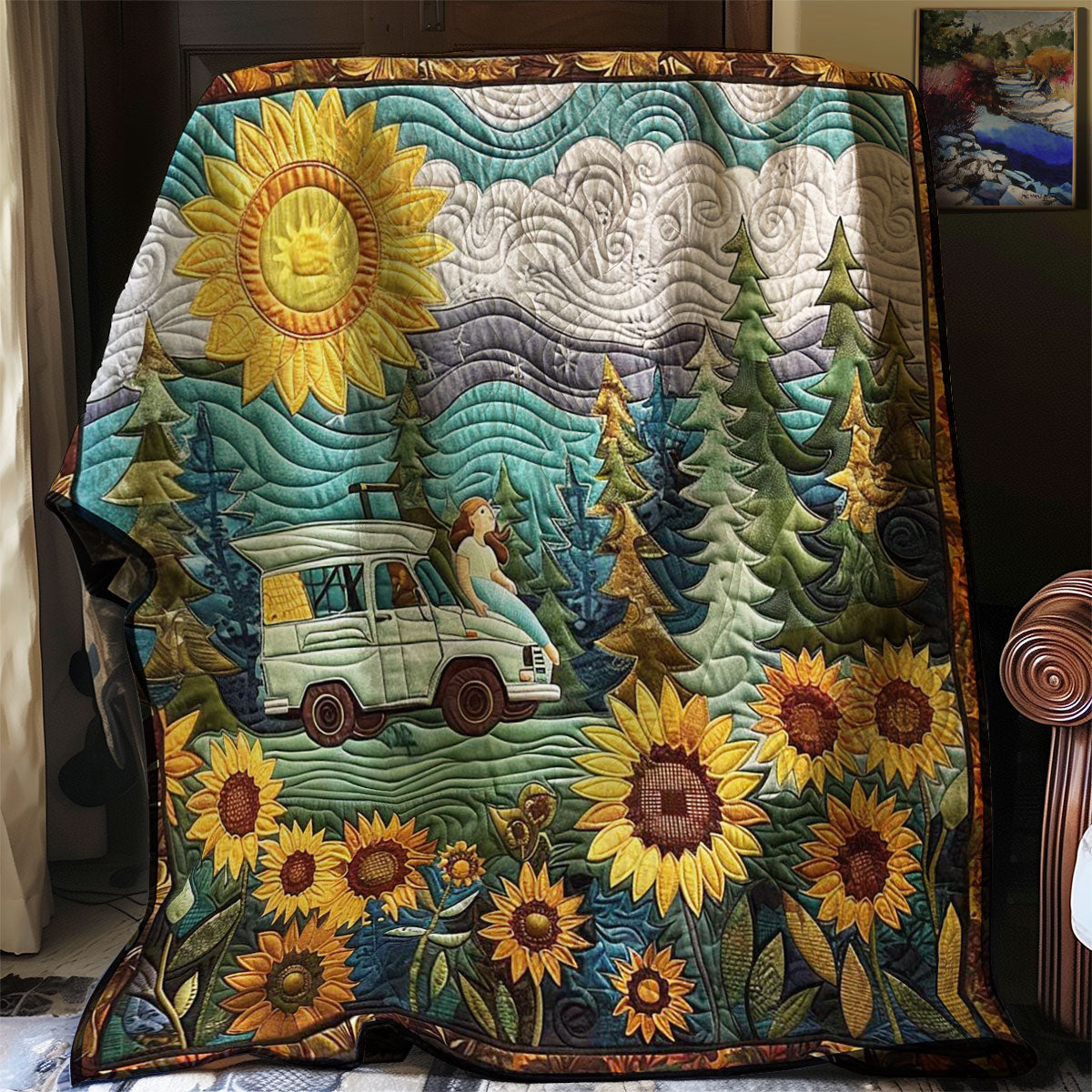 Blooming Camper Steppdecke