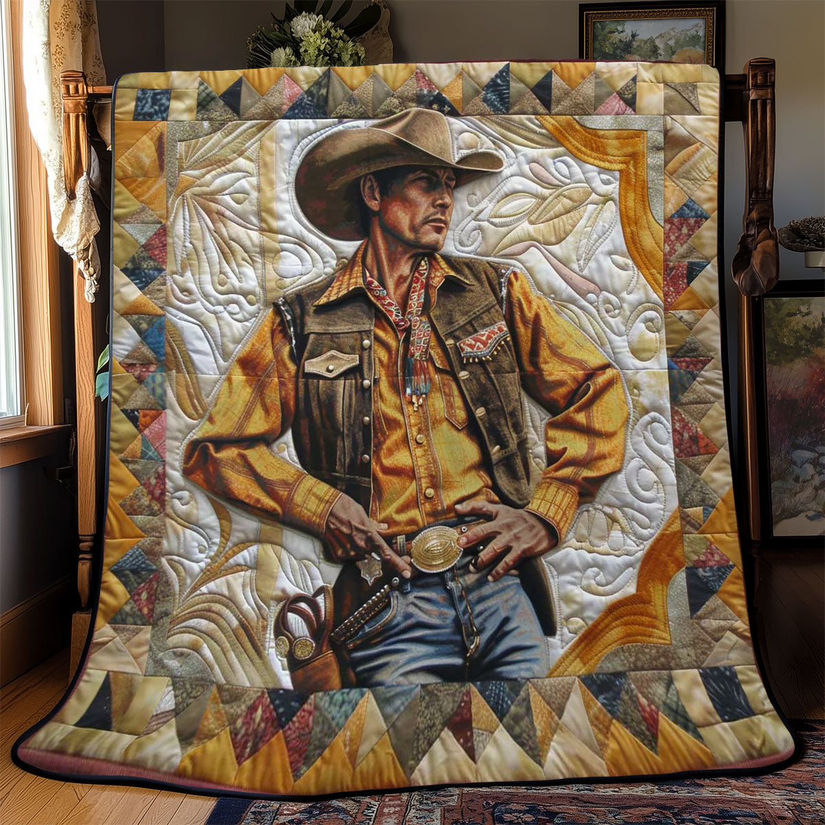 Brave Cowboy Bettdecke Quilt