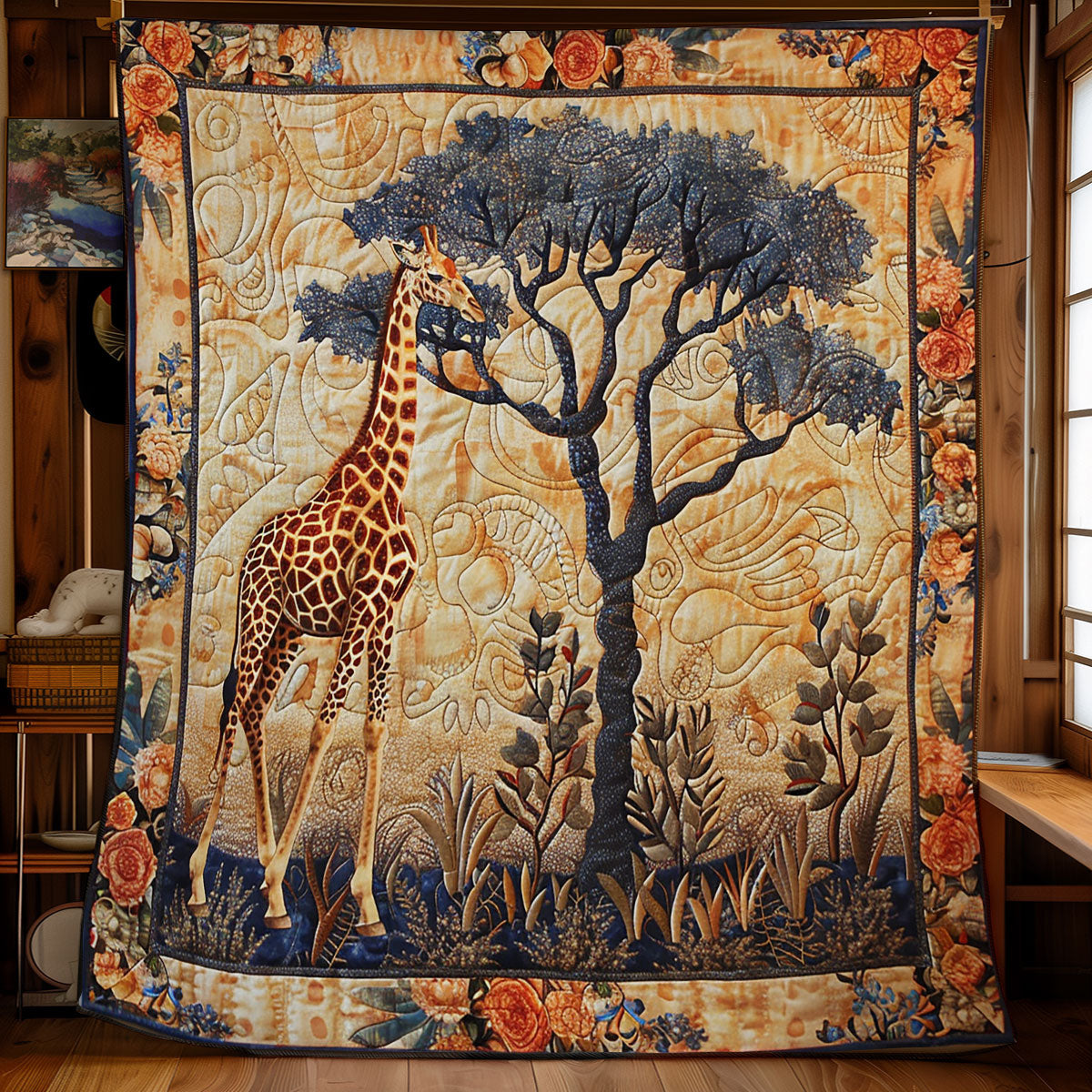 Giraffe Im Safari Quilt