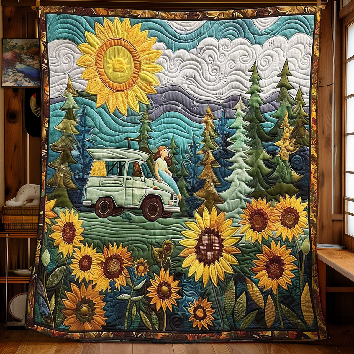 Blooming Camper Steppdecke