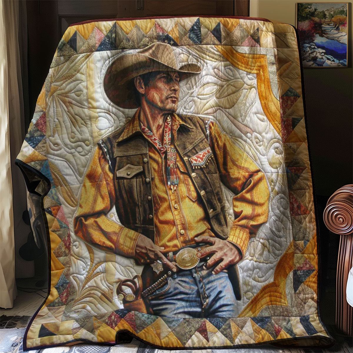Brave Cowboy Bettdecke Quilt