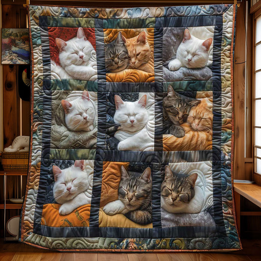 Weiche Katzen-Steppdecke