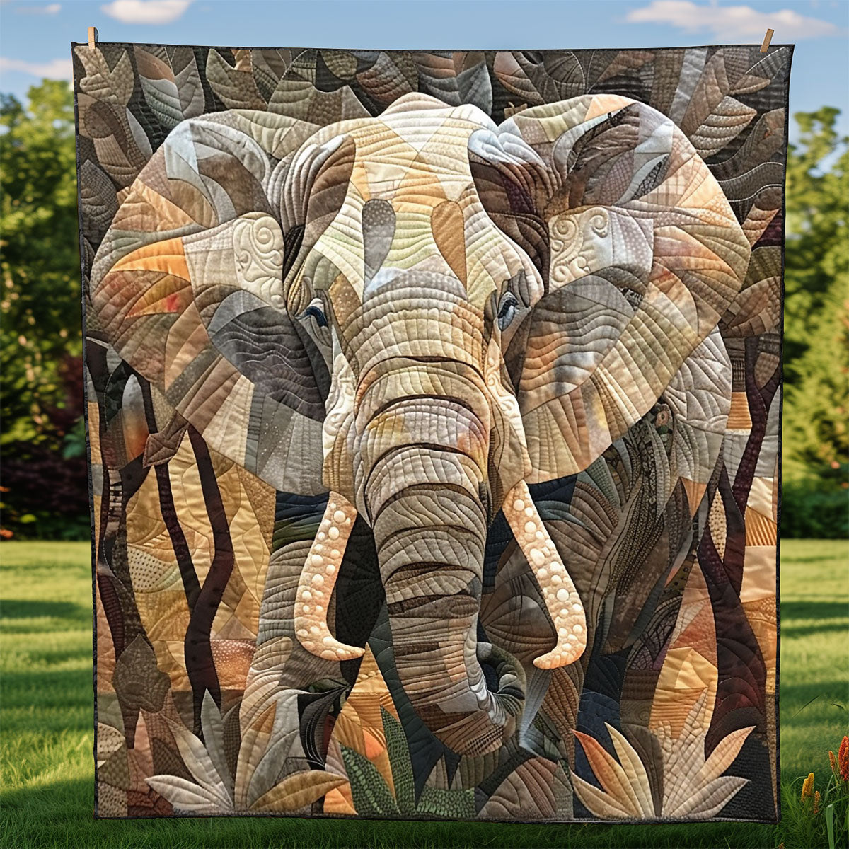 Elephant Safari Tagesdecke