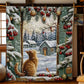 Katze am Fenster Quilt