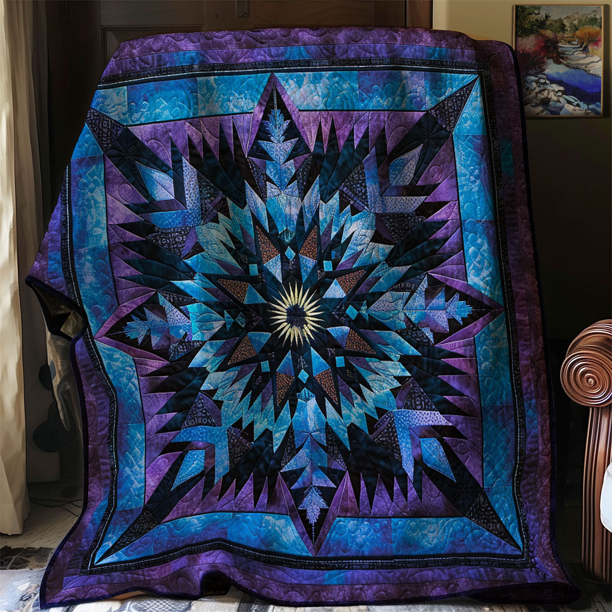 Blaue amerikanische Indianer Stern-Decke