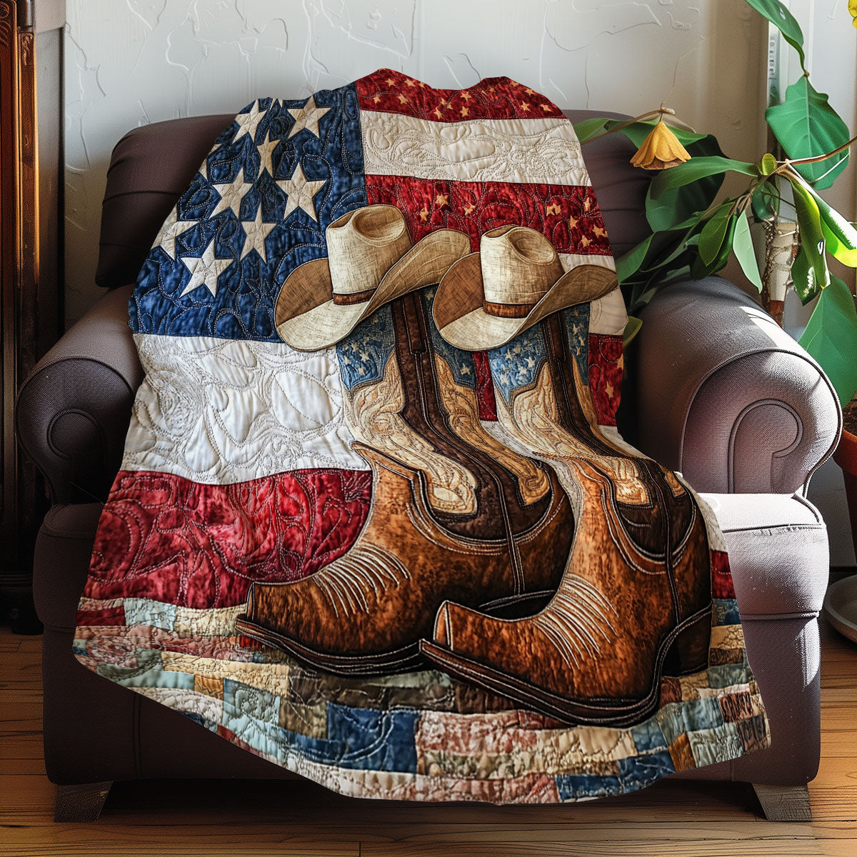 Cowboy Love America Quilt