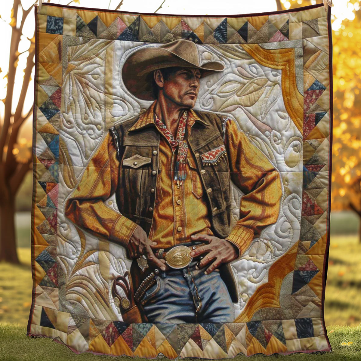 Brave Cowboy Bettdecke Quilt