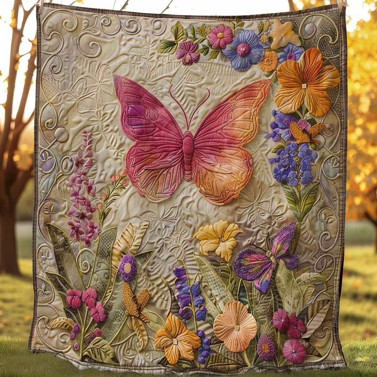Butterfly Mirage Steppdecke