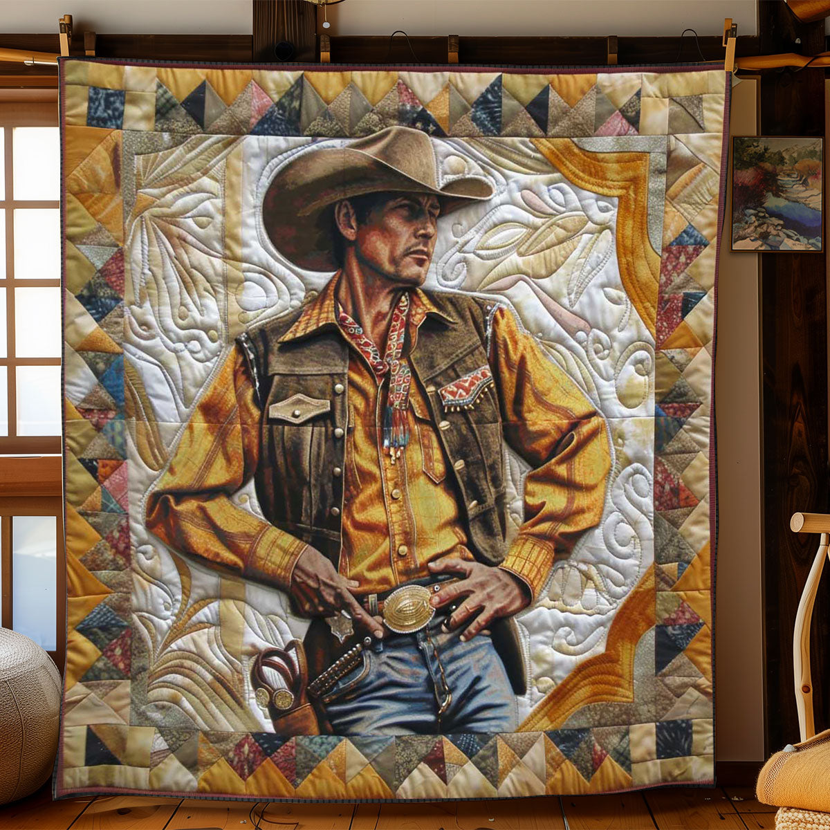 Brave Cowboy Bettdecke Quilt