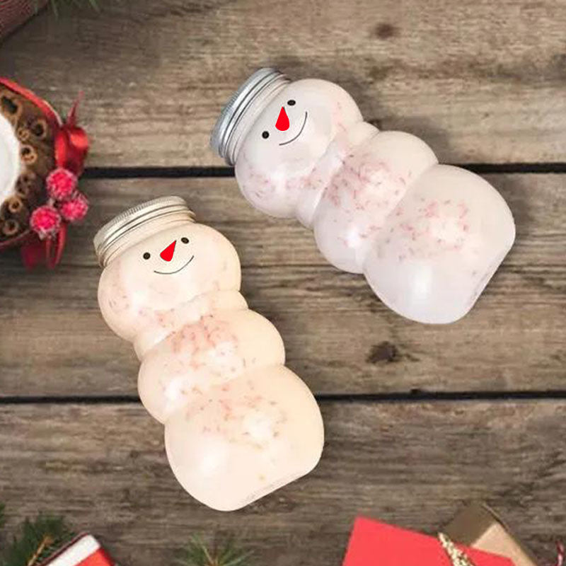 Frendorf | 10 Stück Weihnachts-Schneemann-Flaschen mit Deckel