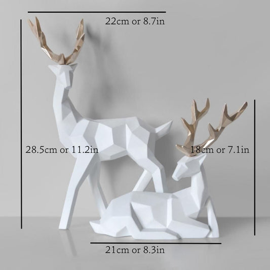 Geometrische Rehstatue