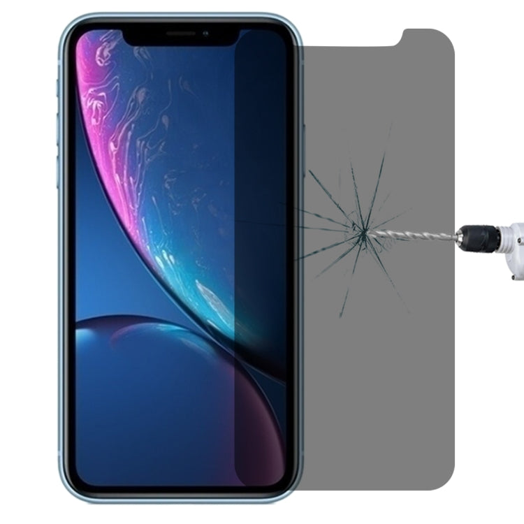 Frendorf | Für iPhone XR 0,4 mm 9H Oberflächenhärte 180 Grad Datenschutz Anti-Glanz Displayschutzfolie