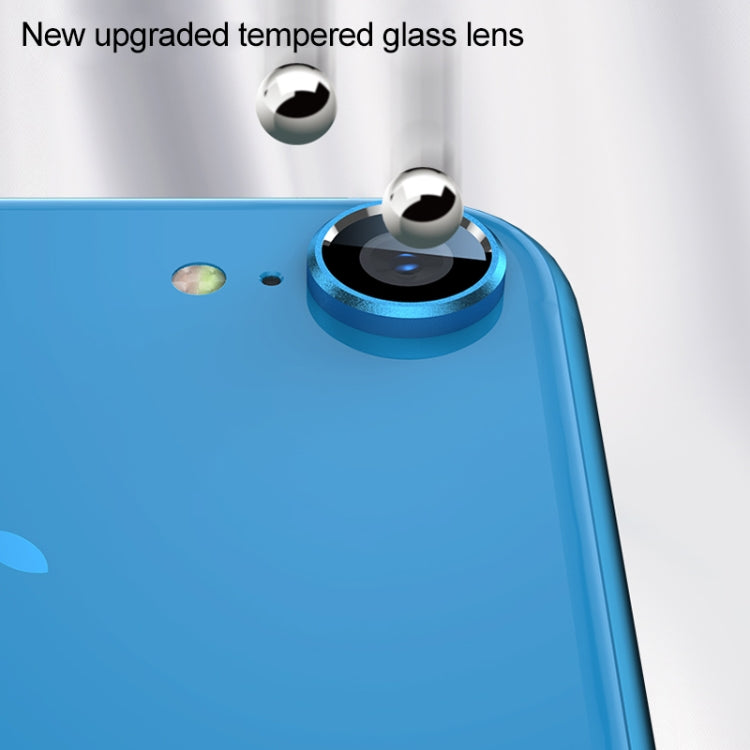 Frendorf | Für iPhone XR Titanlegierung Metall Kamera Objektivschutz Gehärtetes Glas Film (Schwarz)