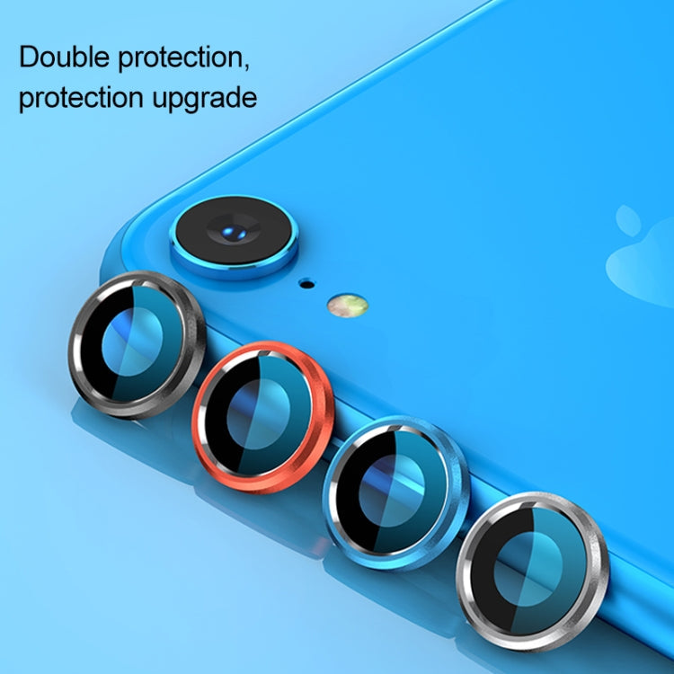Frendorf | Für iPhone XR Titanlegierung Metall Kamera Objektivschutz Gehärtetes Glas Film (Schwarz)