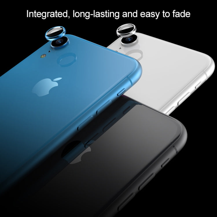 Frendorf | Für iPhone XR Titanlegierung Metall Kamera Objektivschutz Gehärtetes Glas Film (Schwarz)