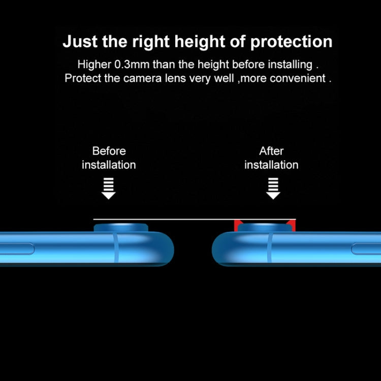 Frendorf | Für iPhone XR Titanlegierung Metall Kamera Objektivschutz Gehärtetes Glas Film (Schwarz)