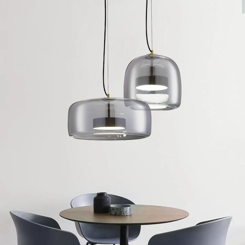 Frendorf | LuminVivo Hotel Glas Pendelleuchte | Modernes Design | Dimmbares LED-Licht