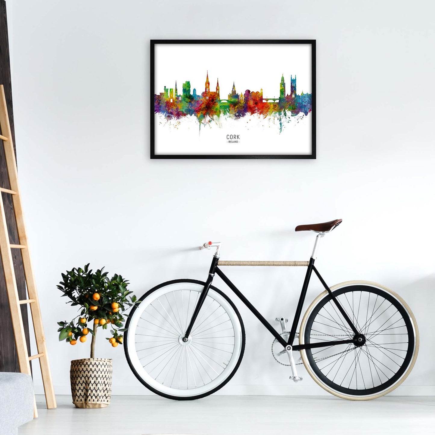 Kork Irland Skyline Kunstdruck