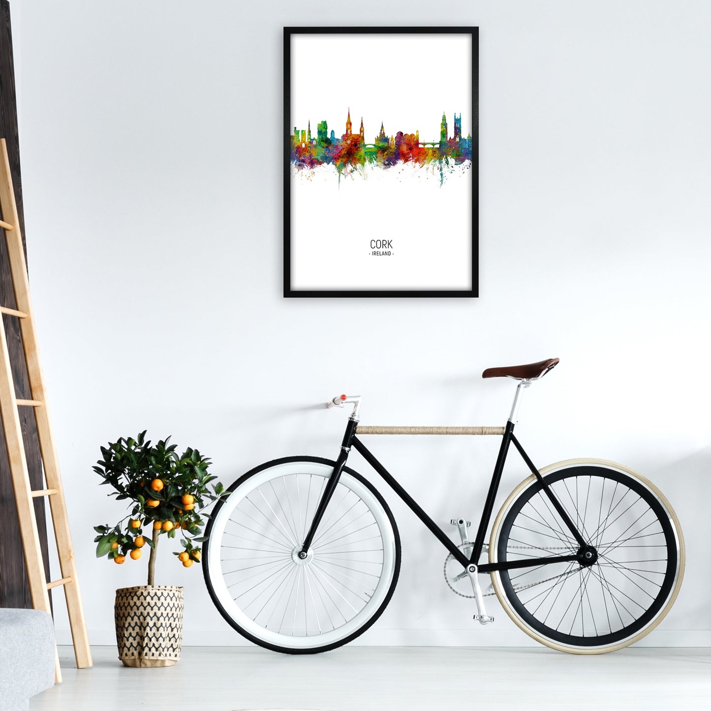 Kork Irland Skyline Porträt Kunstdruck