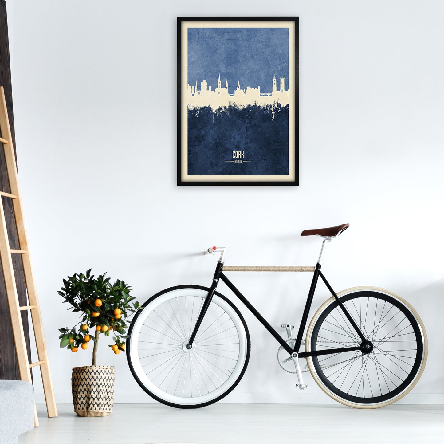 Kork Irland Skyline Porträt Marine Kunstdruck