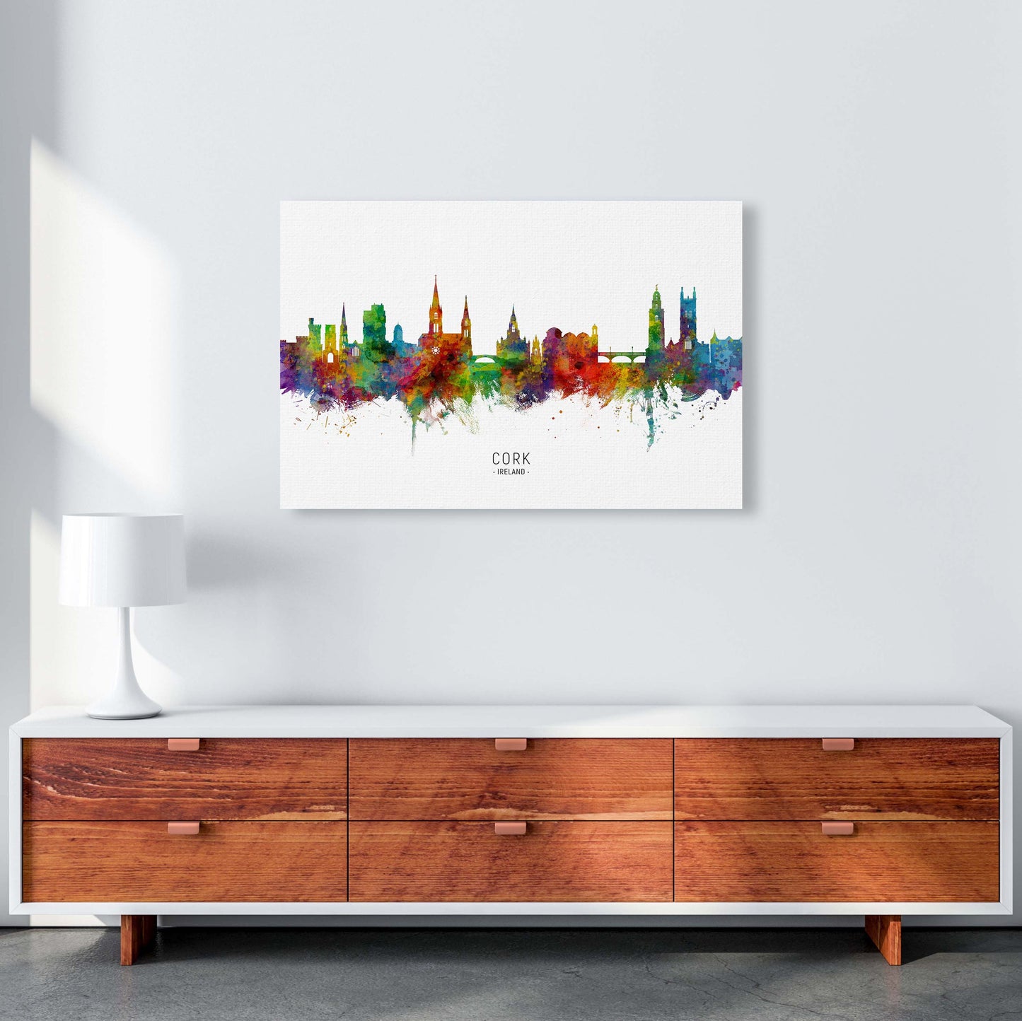 Kork Irland Skyline Kunstdruck