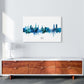 Kork Irland Skyline Blaue Stadtname Druck