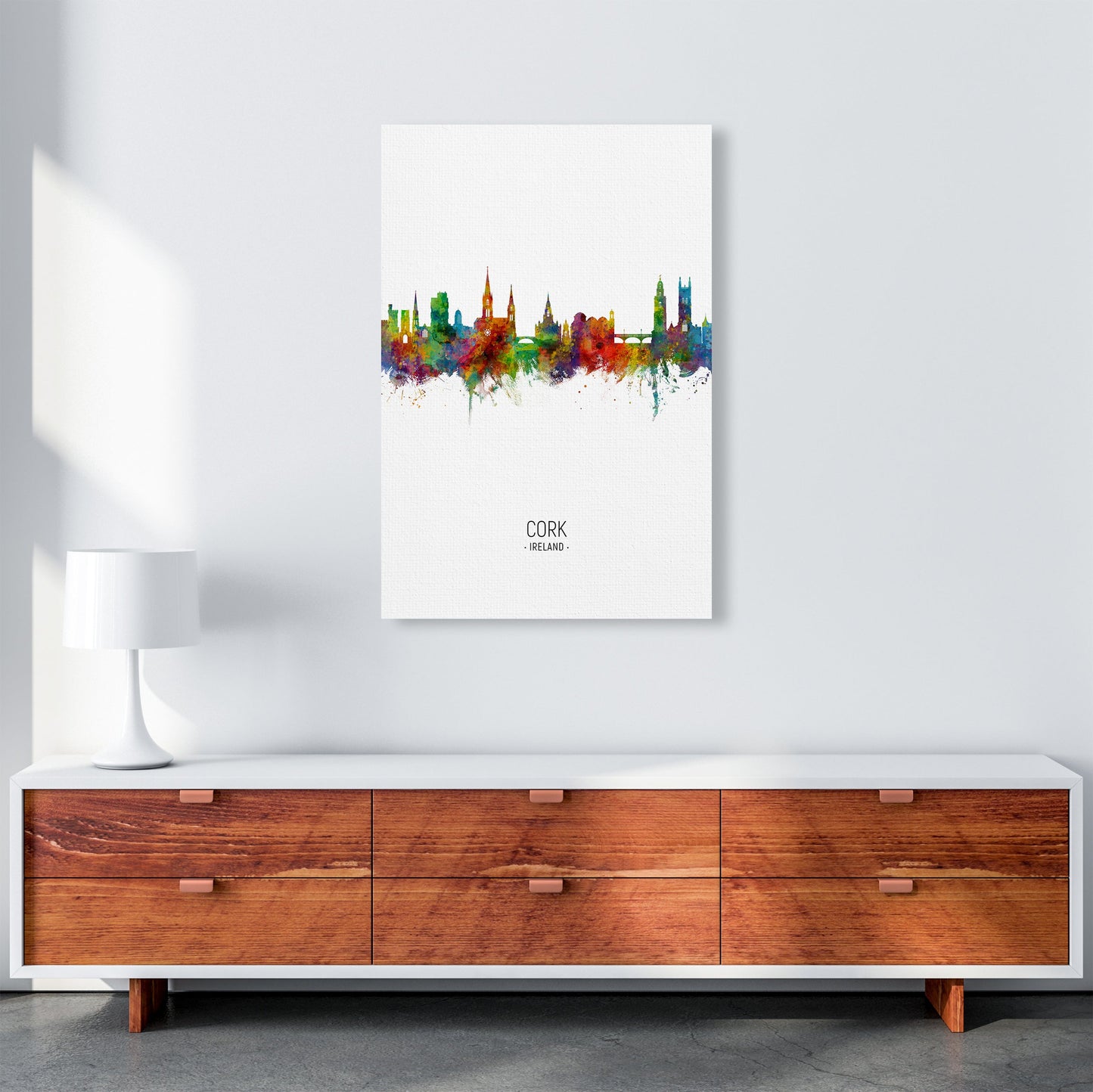 Kork Irland Skyline Porträt Kunstdruck