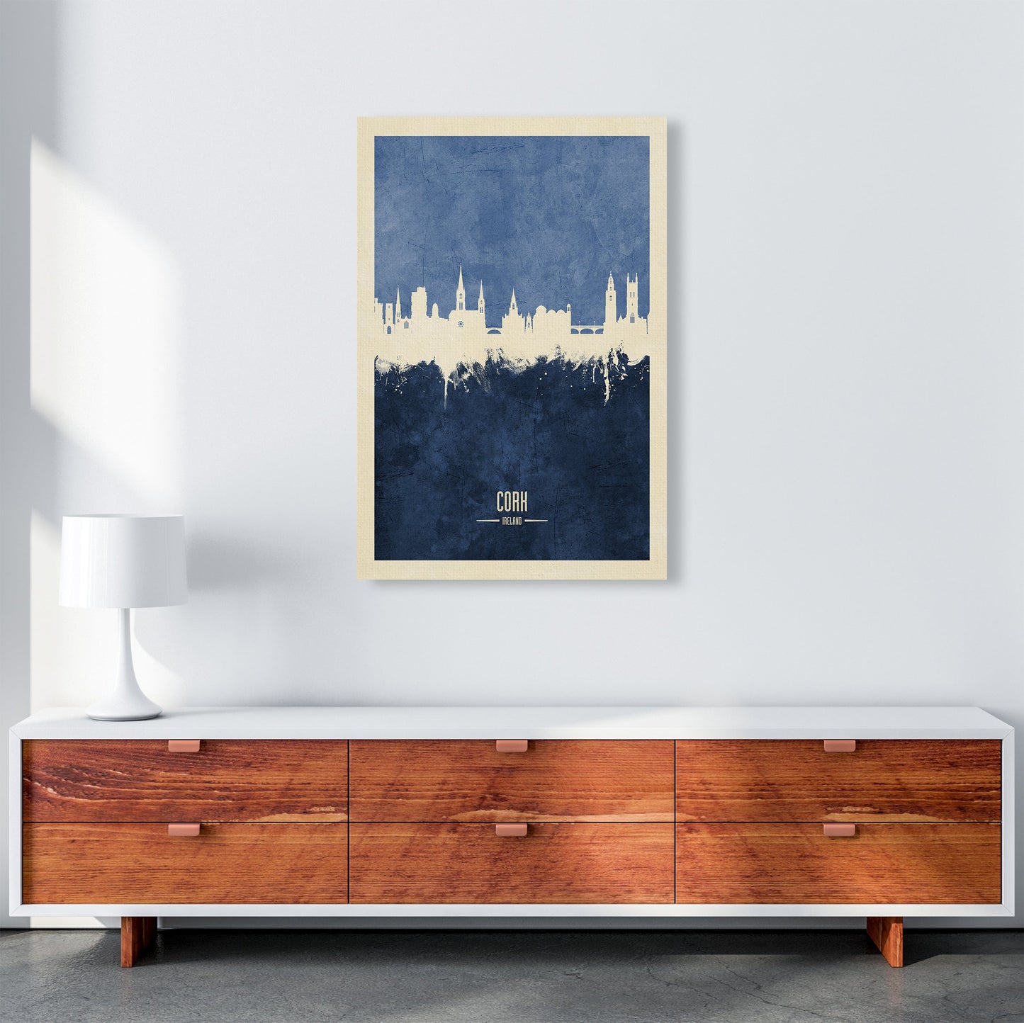 Kork Irland Skyline Porträt Marine Kunstdruck