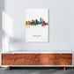 Corpus Christi Texas Skyline Porträt Kunst Druck