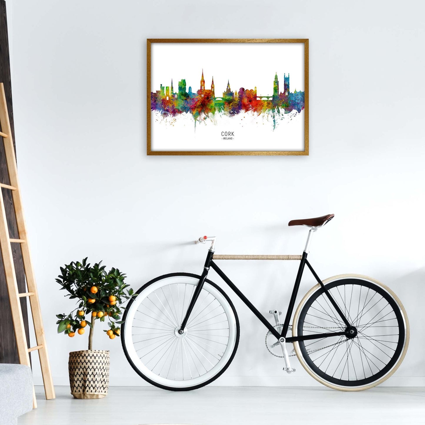 Kork Irland Skyline Kunstdruck