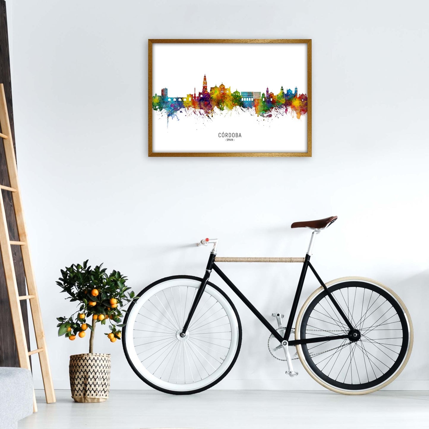Cordoba Spanien Skyline Kunstdruck