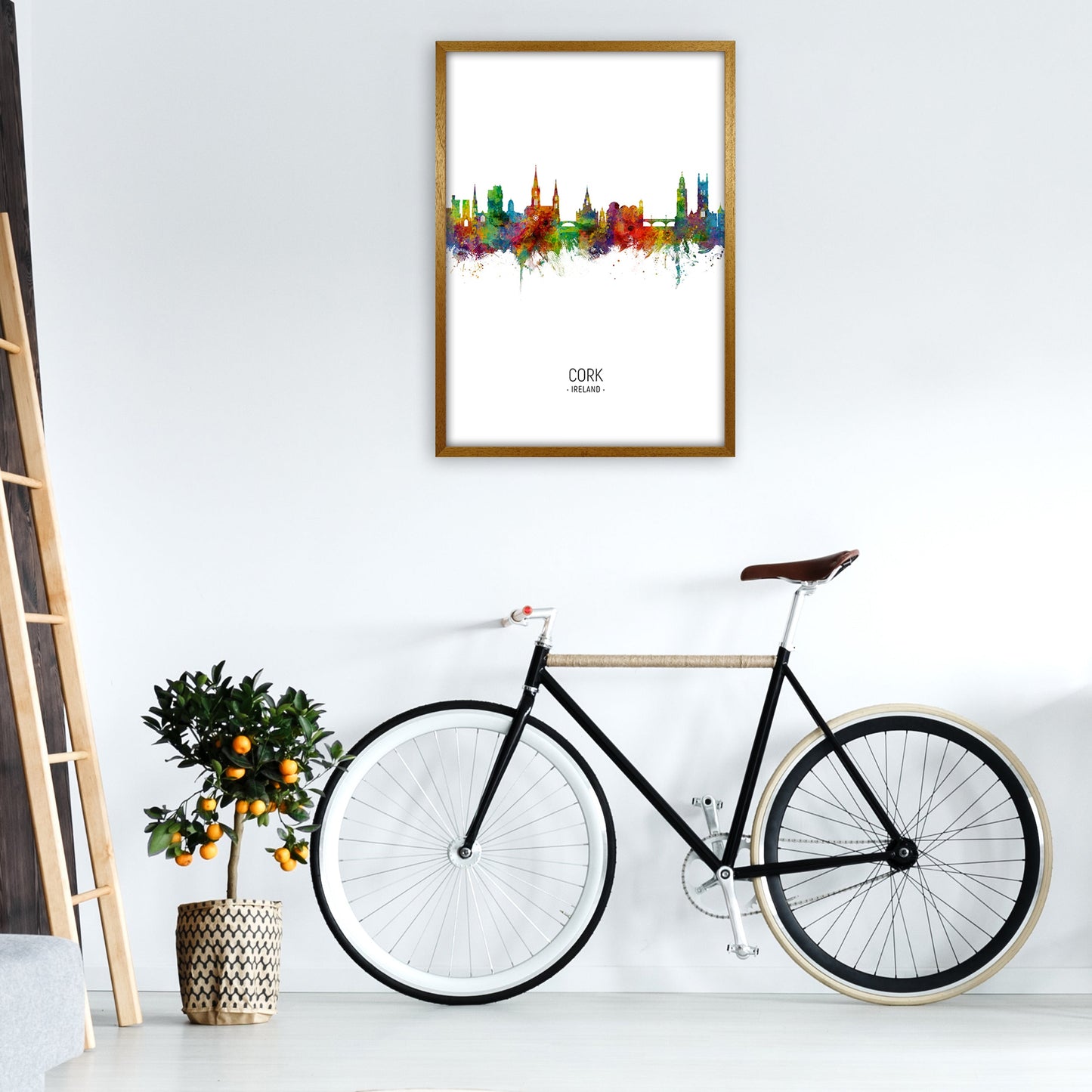 Kork Irland Skyline Porträt Kunstdruck