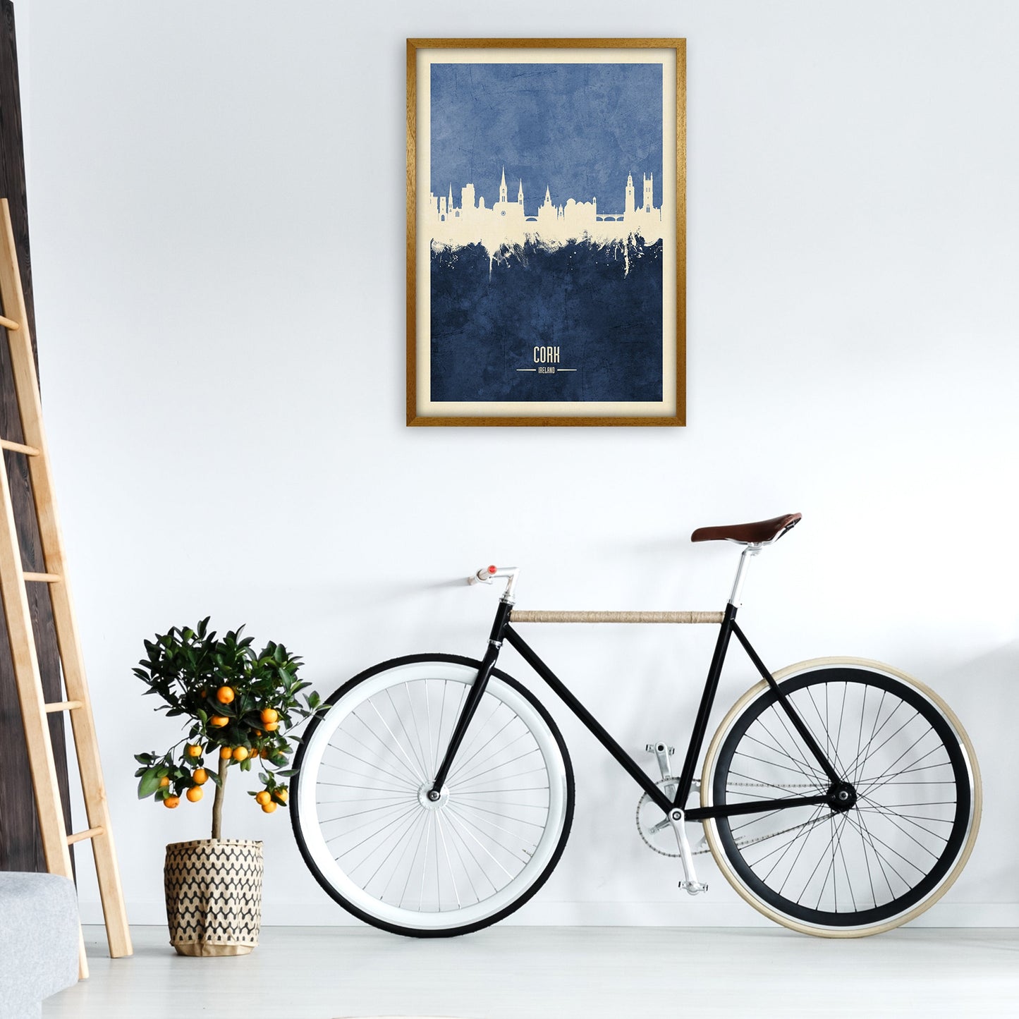 Kork Irland Skyline Porträt Marine Kunstdruck