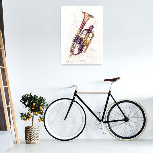 Cornet Aquarell Musik Kunstdruck