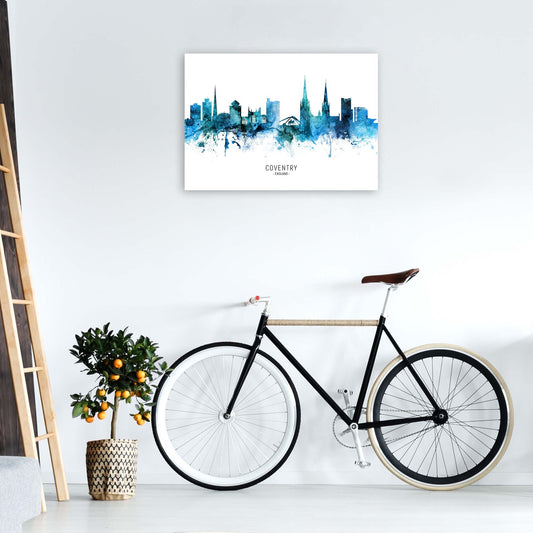 Coventry England Skyline Blaue Stadtname