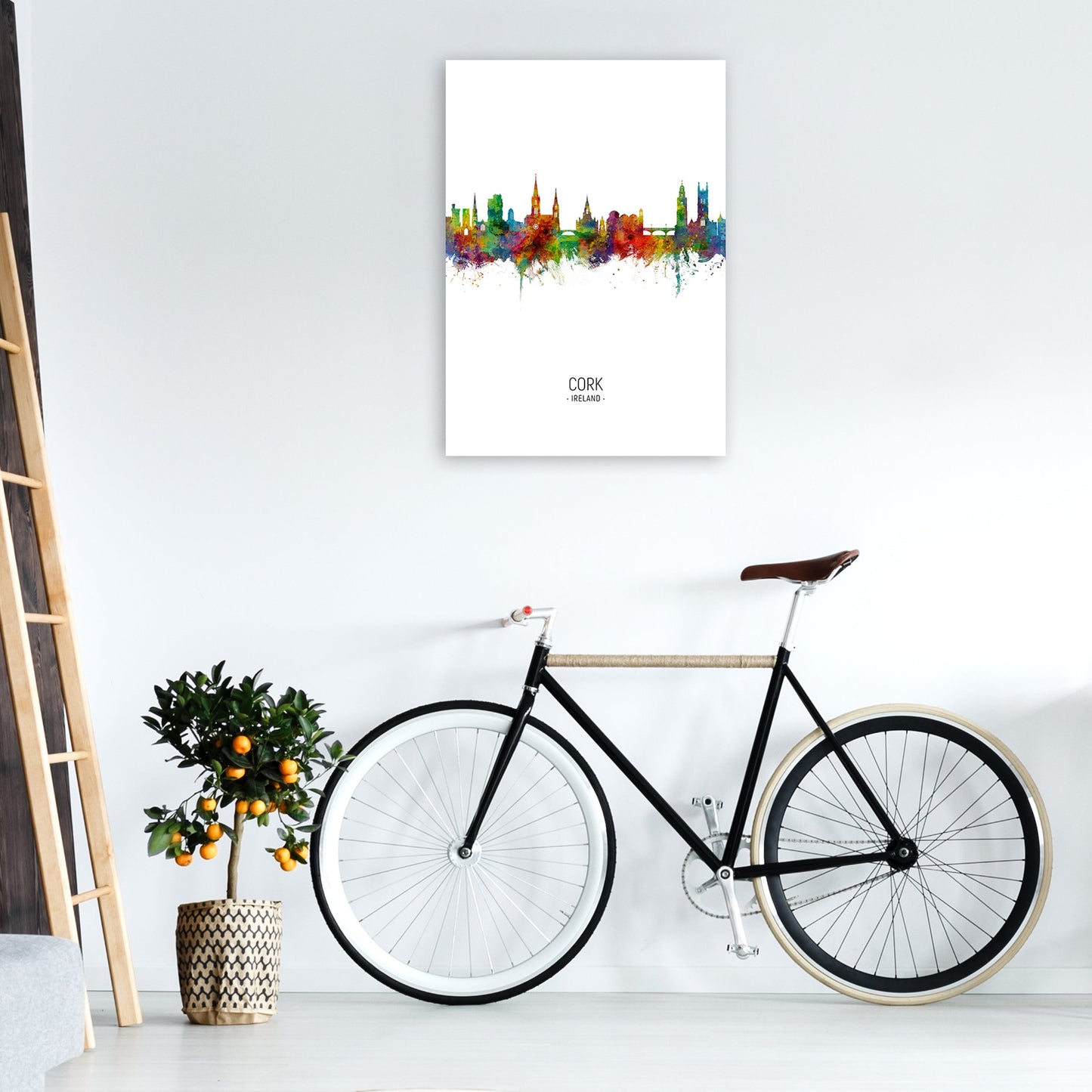Kork Irland Skyline Porträt Kunstdruck