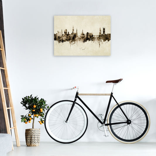 Kork Irland Skyline Vintage Kunstdruck