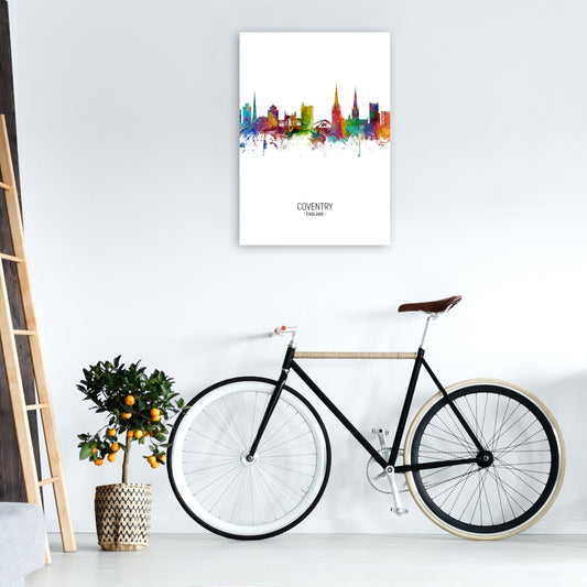 Coventry England Skyline Porträt Kunstdruck
