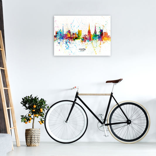 Coventry England Skyline Splash Kunstdruck