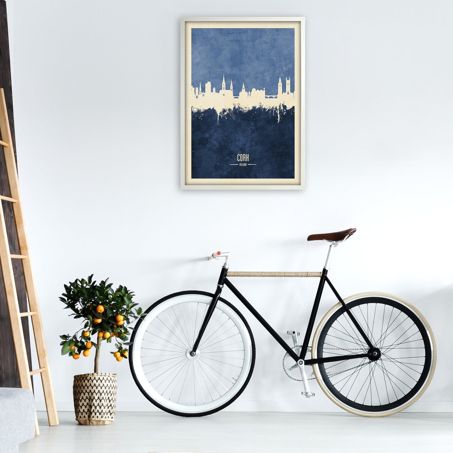 Kork Irland Skyline Porträt Marine Kunstdruck