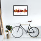 Kork Irland Skyline Rote Stadtname Druck