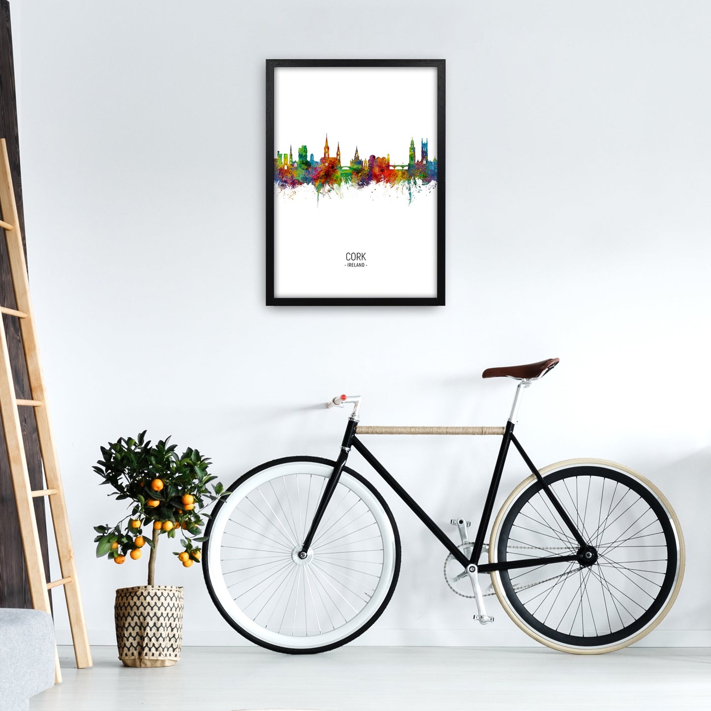 Kork Irland Skyline Porträt Kunstdruck