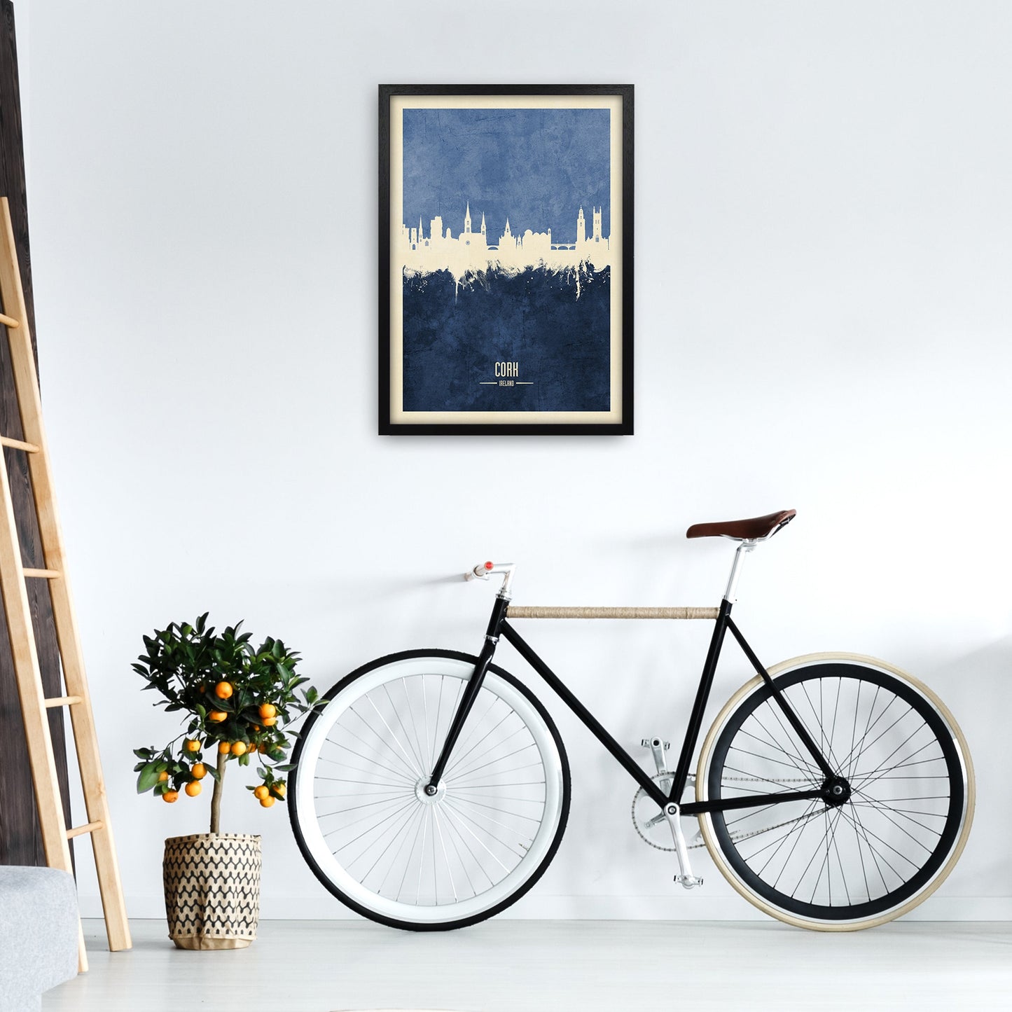 Kork Irland Skyline Porträt Marine Kunstdruck