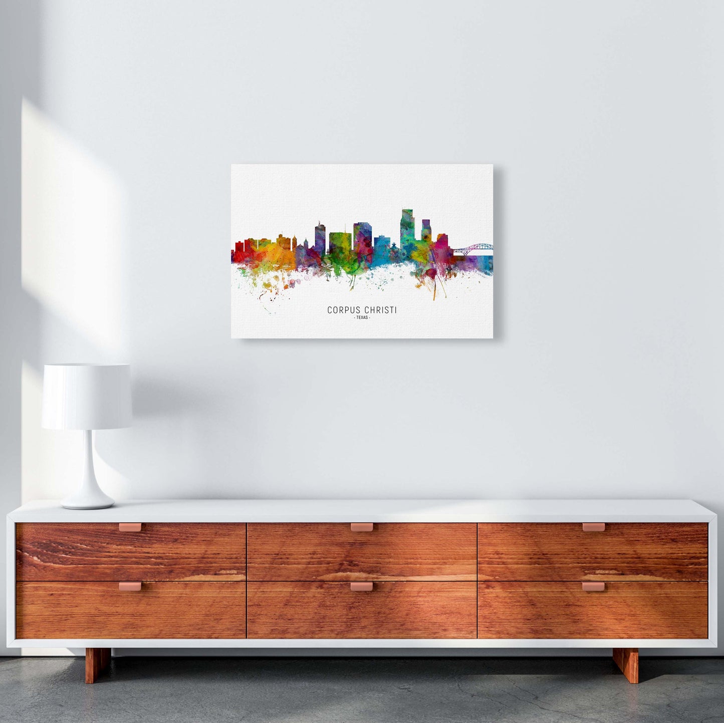 Corpus Christi Texas Skyline Kunstdruck