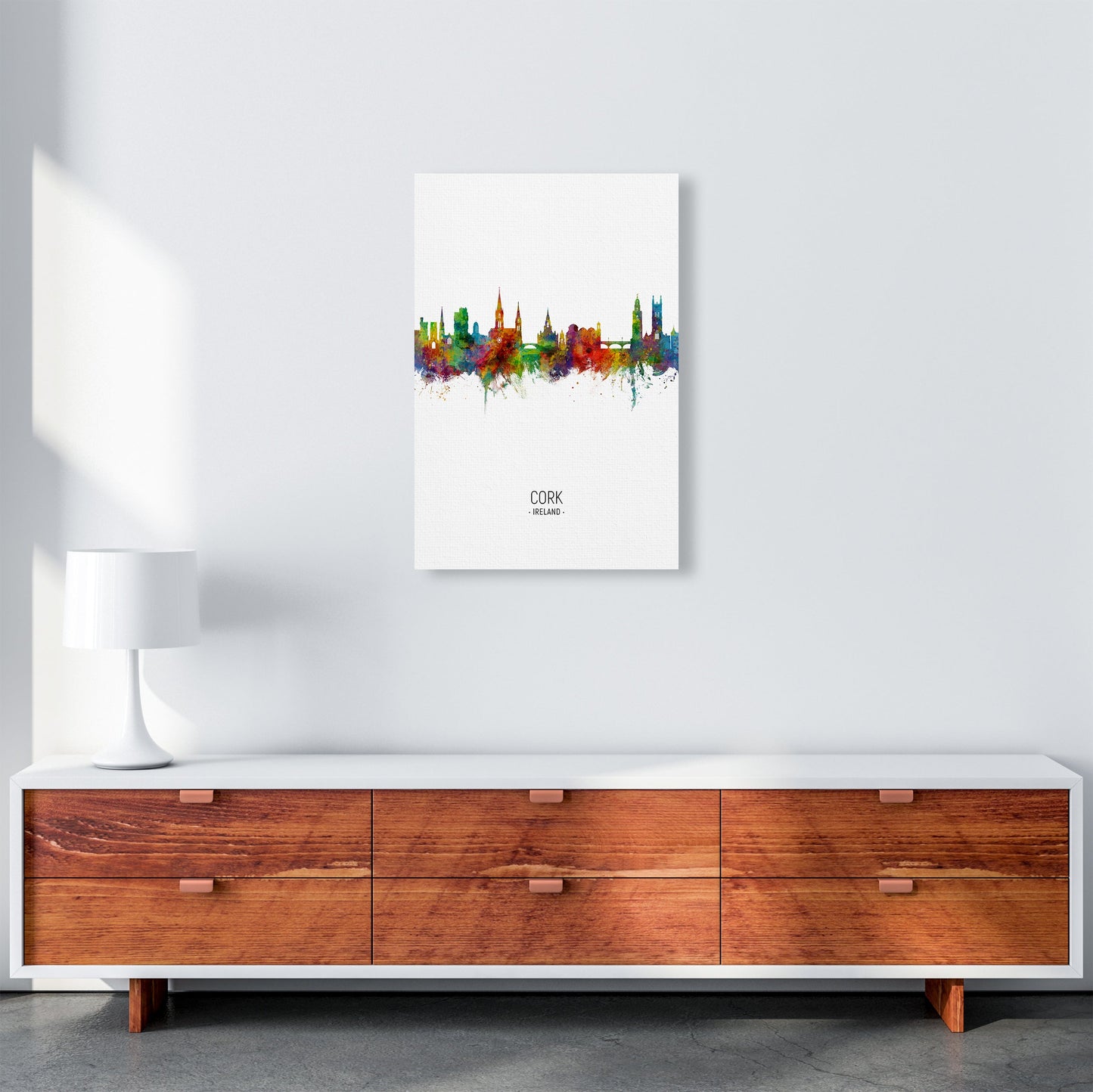 Kork Irland Skyline Porträt Kunstdruck