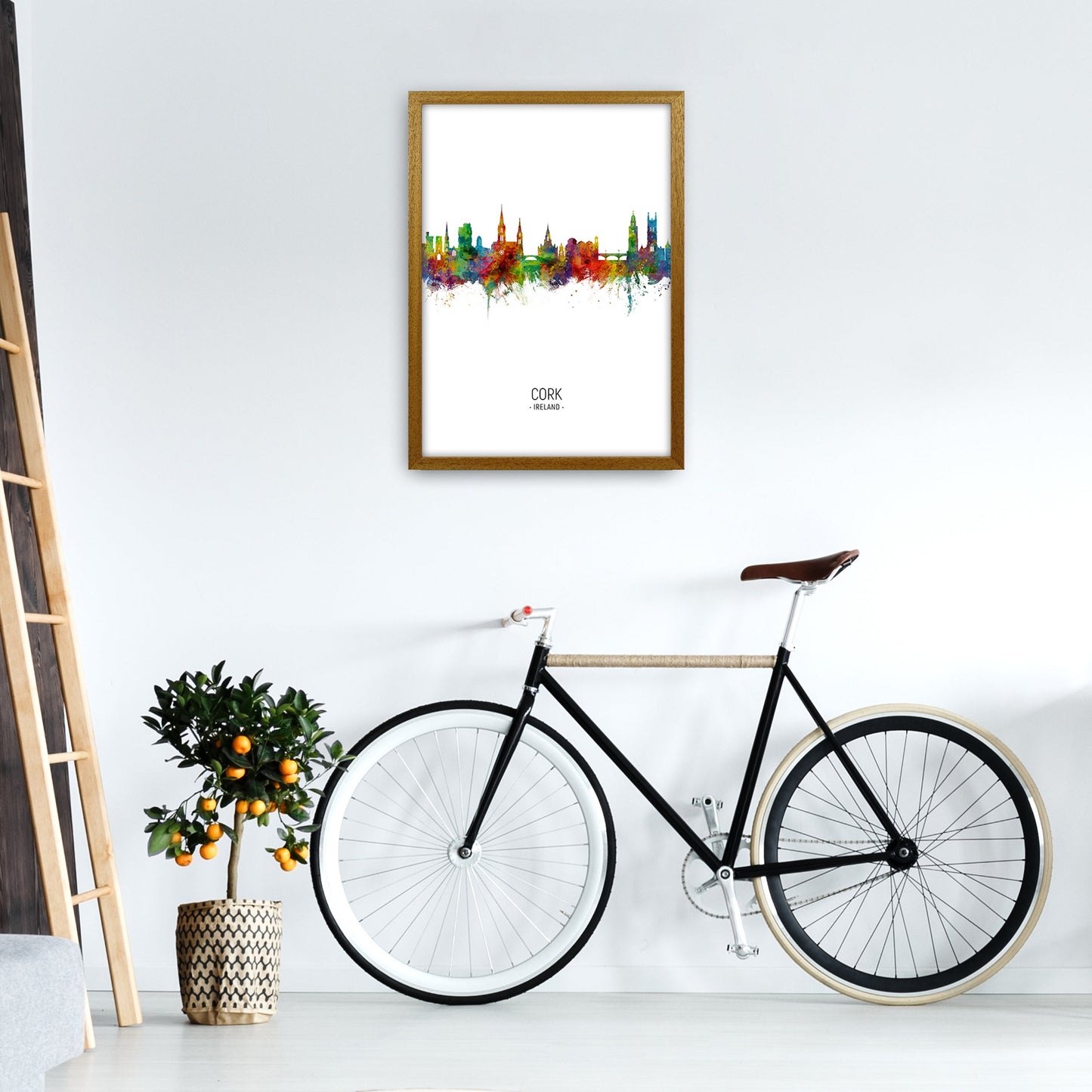 Kork Irland Skyline Porträt Kunstdruck